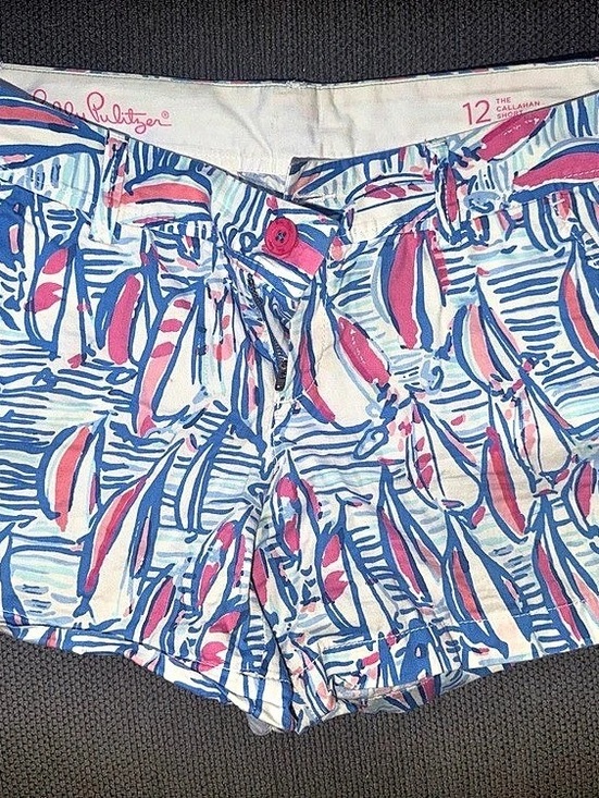 Lilly Pulitzer Other - Lilly Pulitzer The Callahan Short Girls Printed Shorts Blue & Pink
